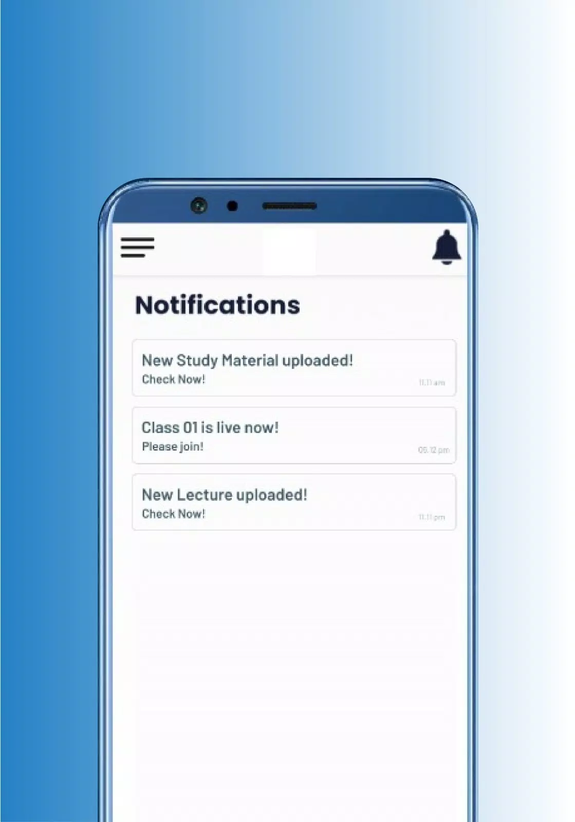 TTI Study Screenshots
