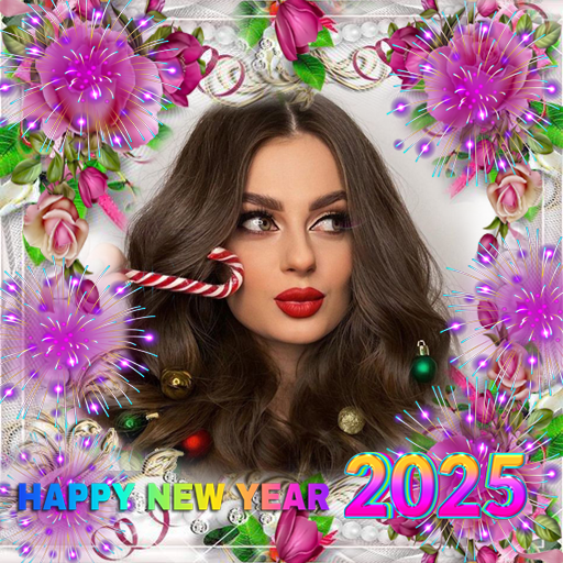 New Year photo frame 2025