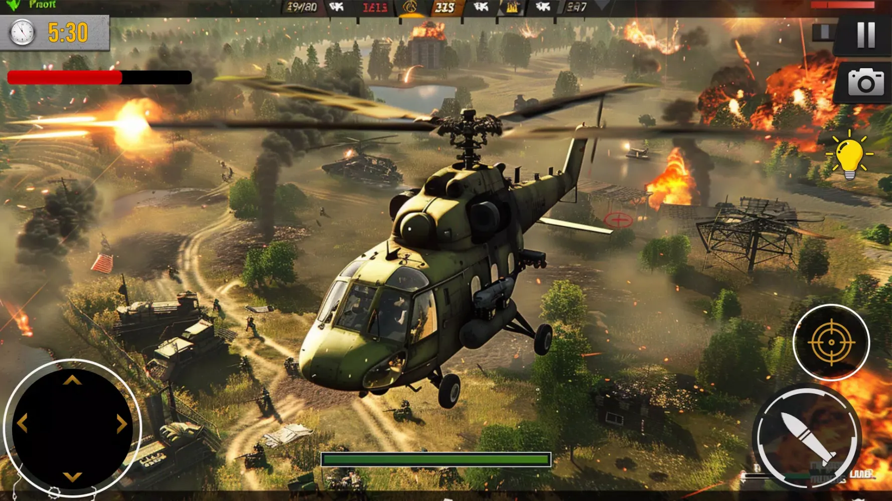 Tangkapan layar Gunship 3D- Helicopter Battle