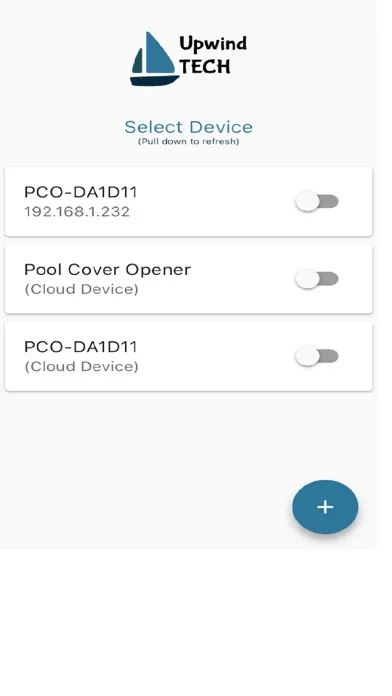 Tangkapan skrin Upwind IoT