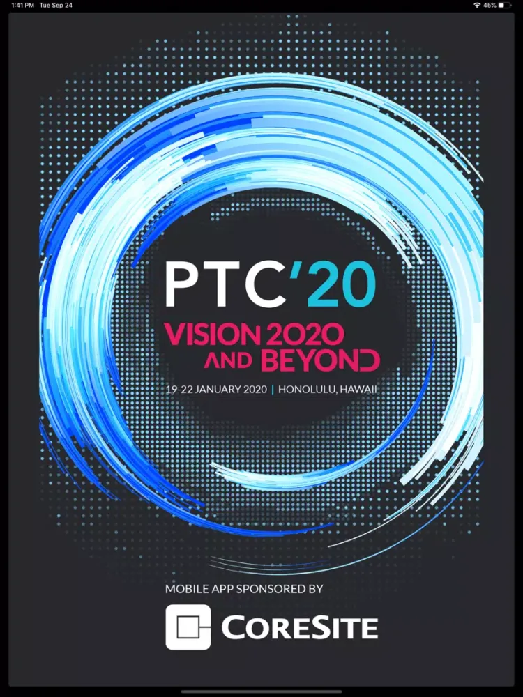 PTC’20 iPad  Ekran Görüntüleri