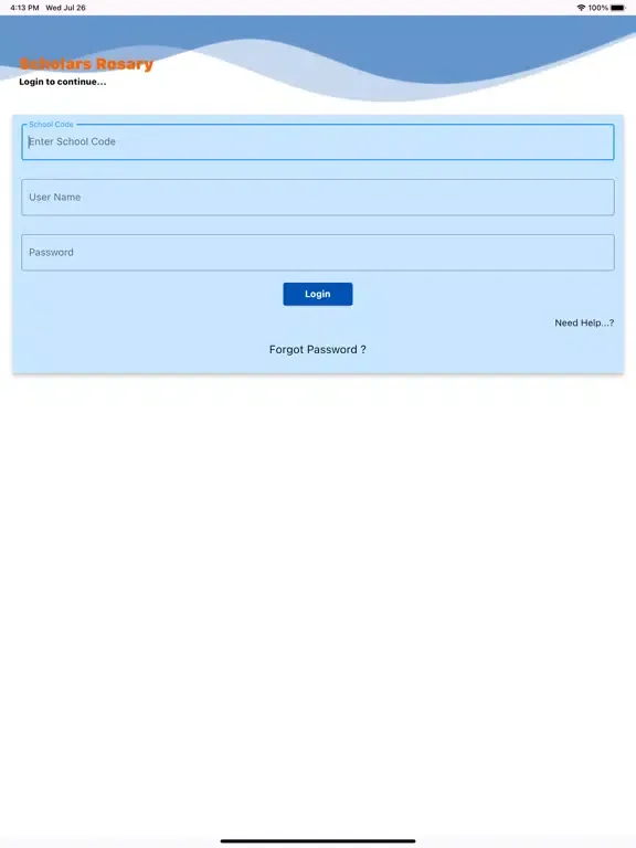Tangkapan layar Scholars Rosary iPad 