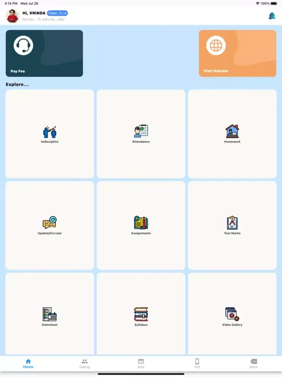 Tangkapan layar Scholars Rosary iPad 