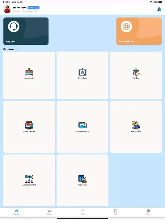 Tangkapan layar Scholars Rosary iPad 
