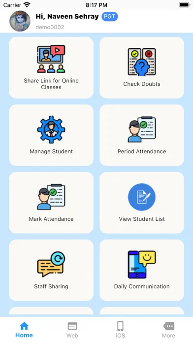 Tangkapan layar School App Pro