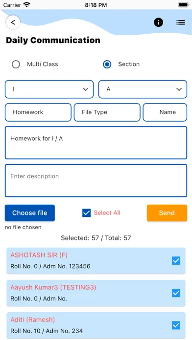 Tangkapan layar School App Pro