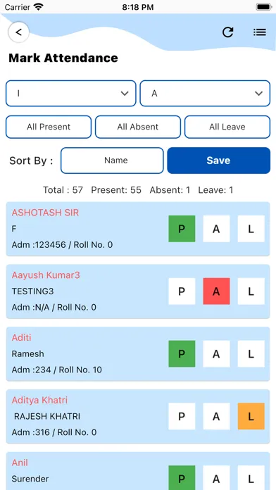 Tangkapan layar School App Pro
