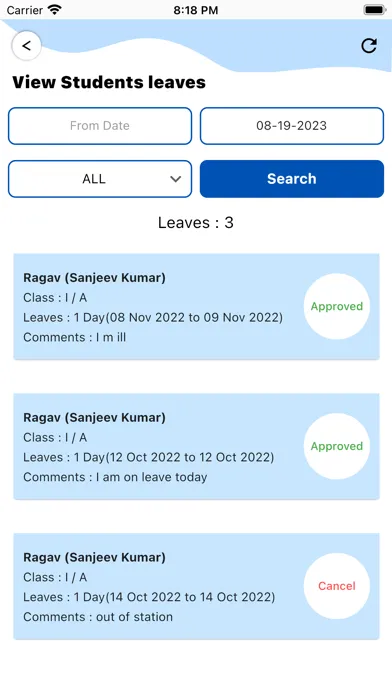 Tangkapan layar School App Pro