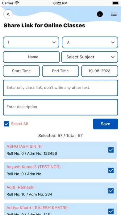 Tangkapan layar School App Pro