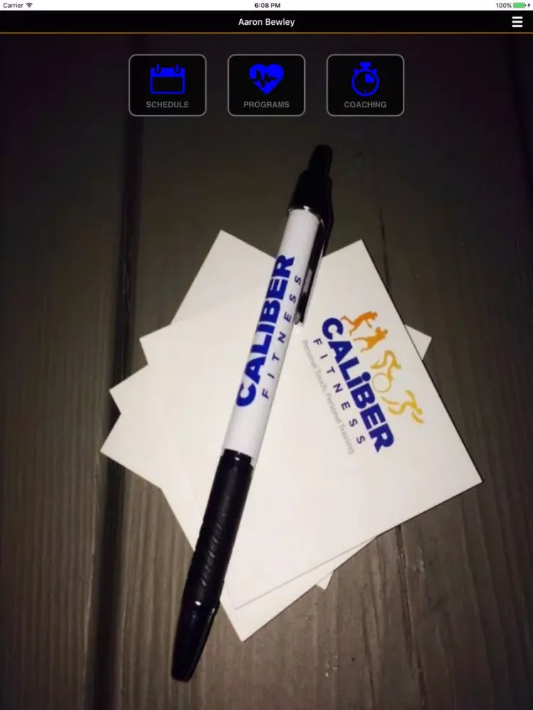 Caliber Fitness iPad  স্ক্রিনশট