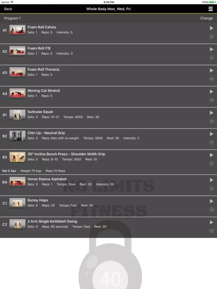 Capturas de pantalla de NLF Online Training iPad 