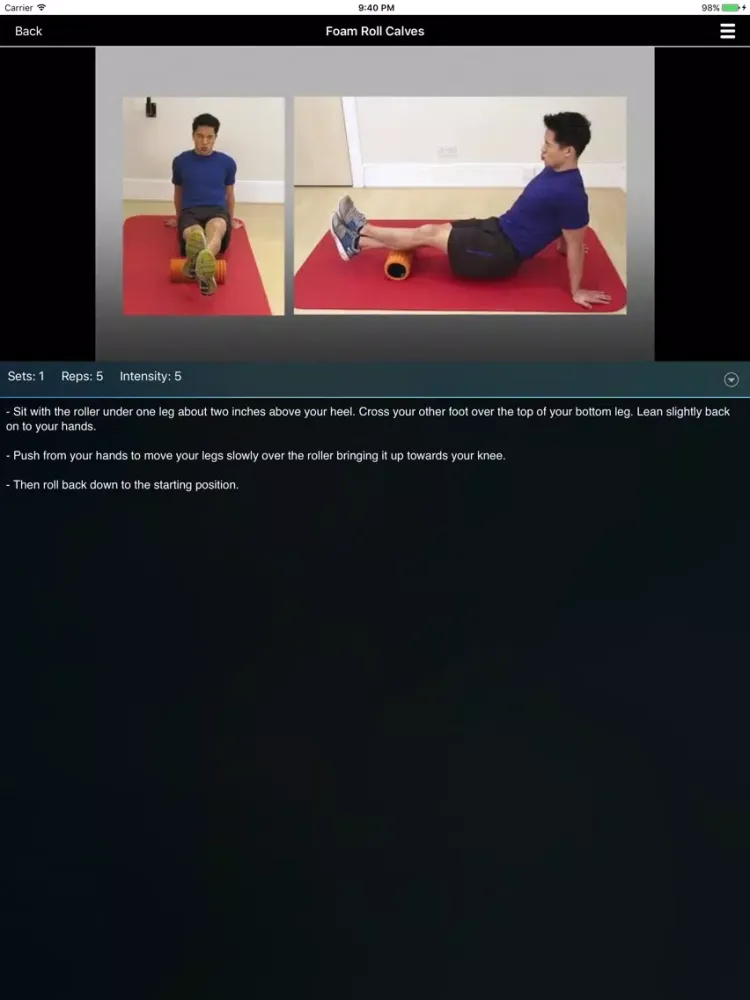 Capturas de tela do Oliver Kelly Fitness iPad 