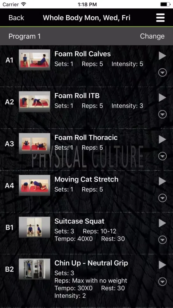 Capturas de pantalla de PHYSICAL CULTURE FITNESS