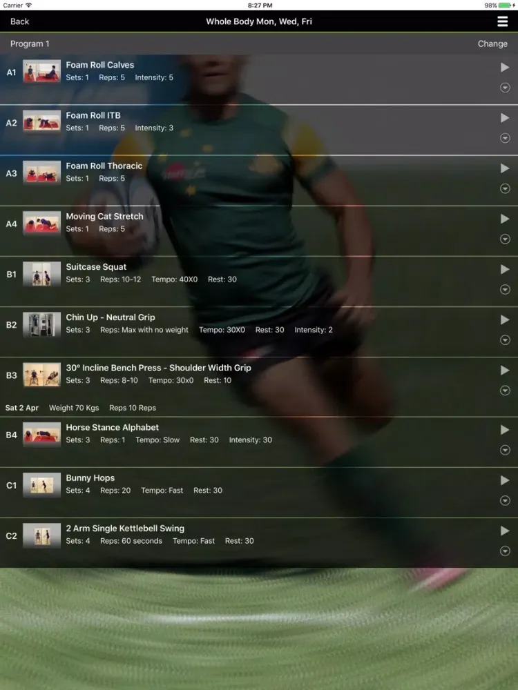 PFT mobile trainer iPad  স্ক্রিনশট