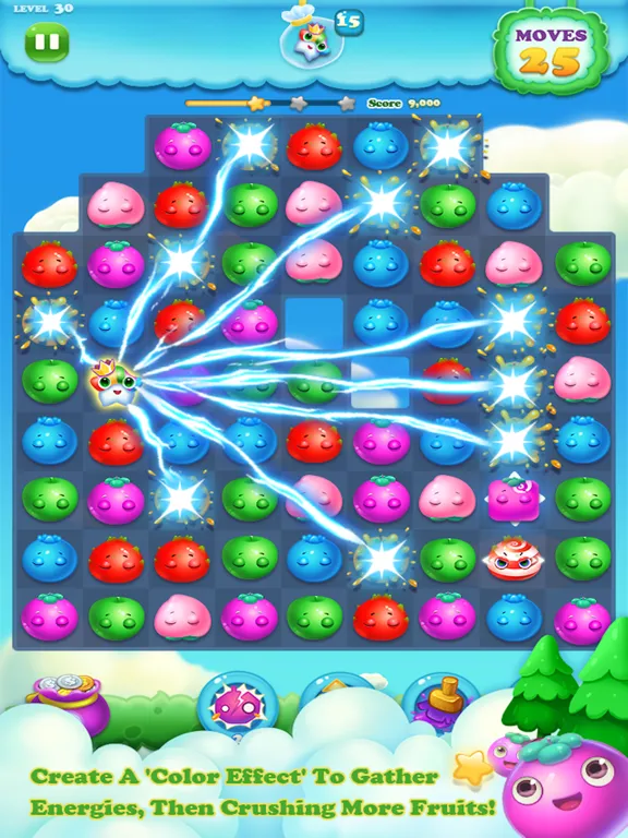 Candy Fruit King - Match 3 Splash Free Games iPad  स्क्रीनशॉट
