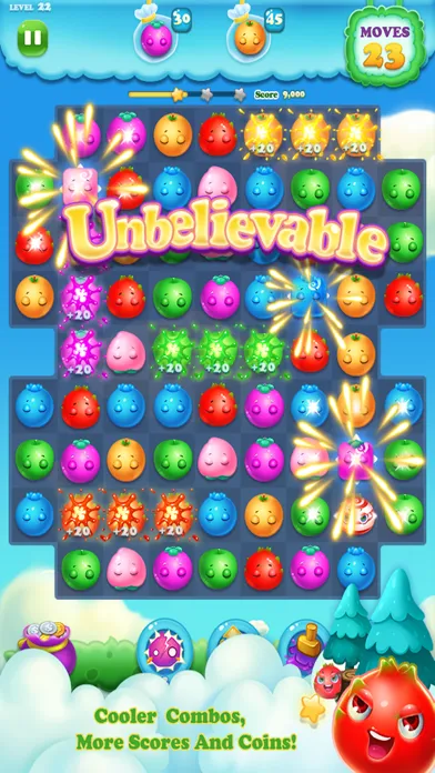 Candy Fruit King - Match 3 Splash Free Games स्क्रीनशॉट