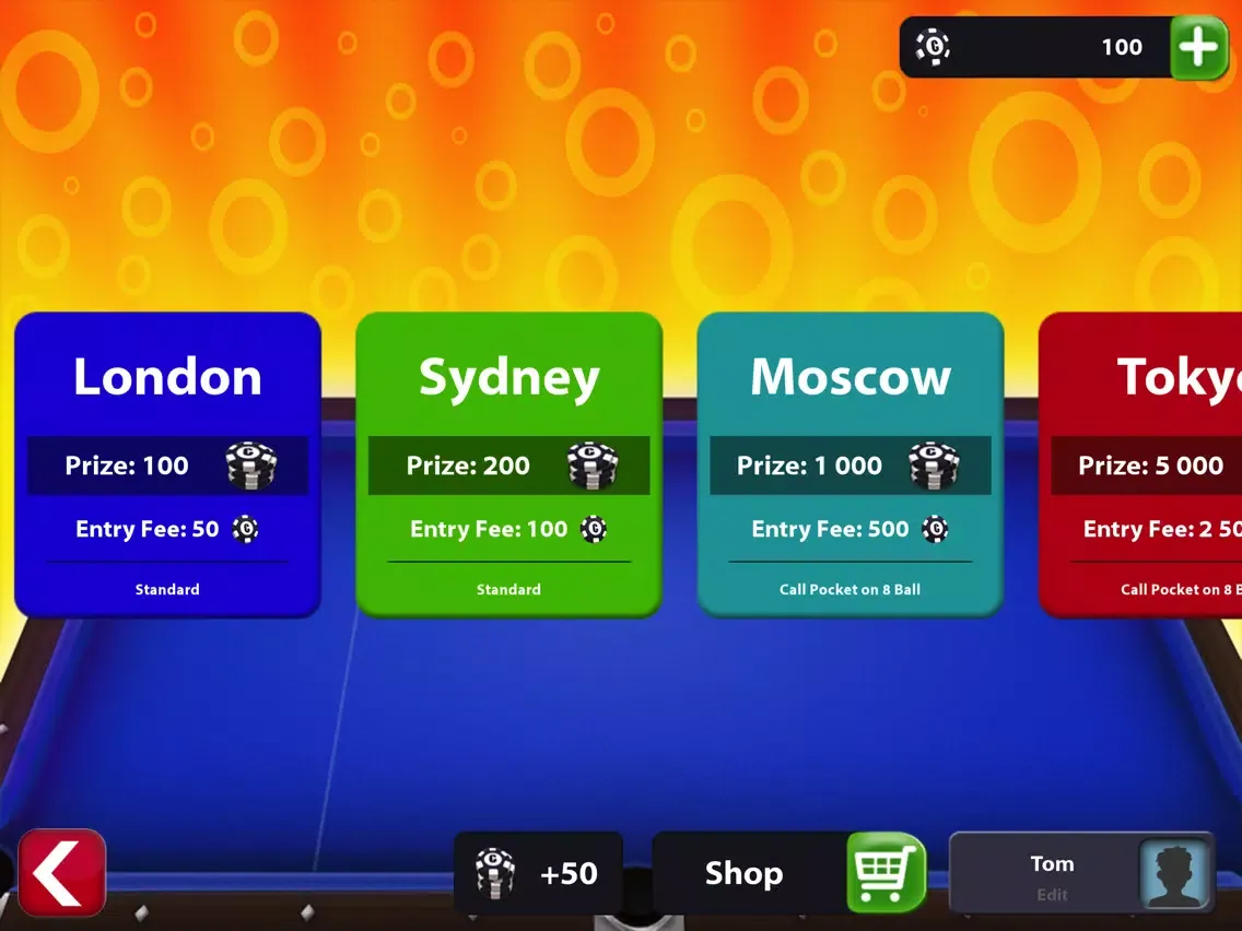 Скриншоты POOL - 8 Ball Online Multiplayer iPad 