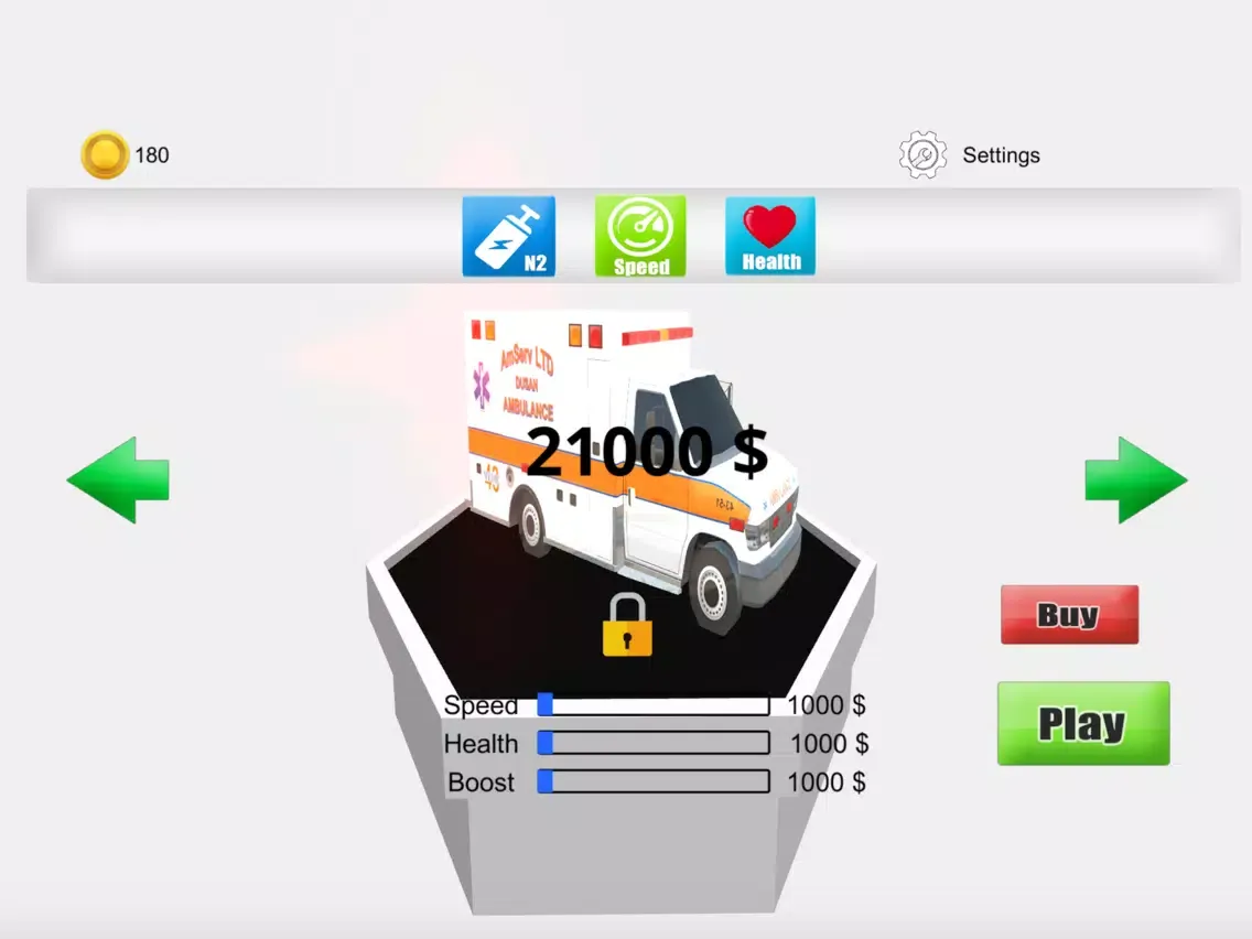 Ảnh chụp màn hình của Ambulance Highway Traffic Racer iPad 