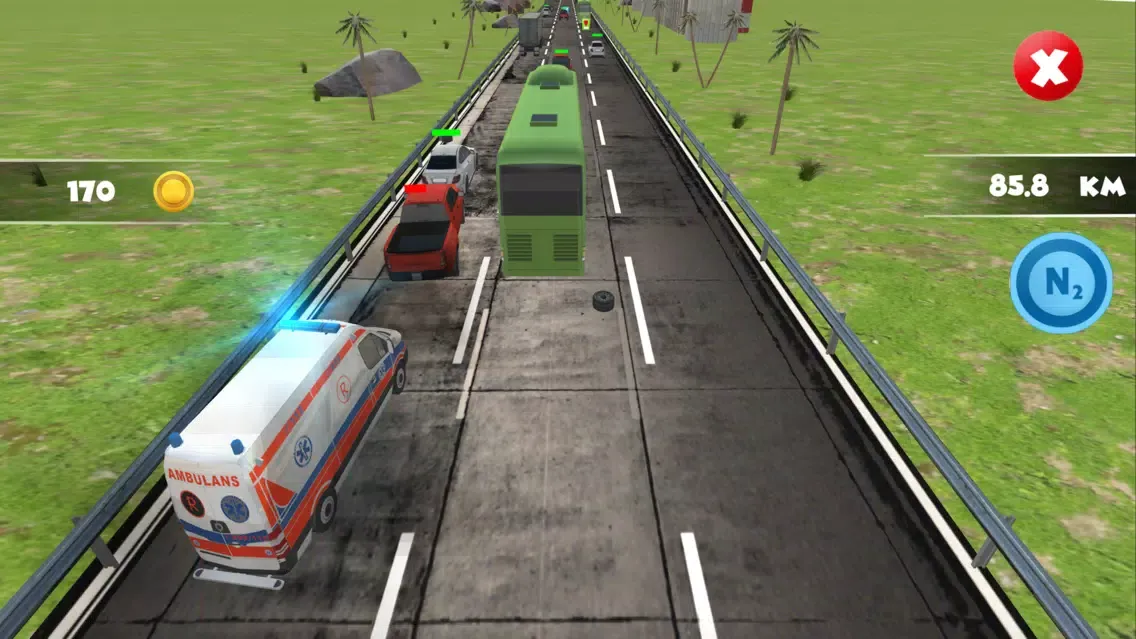 Ảnh chụp màn hình của Ambulance Highway Traffic Racer