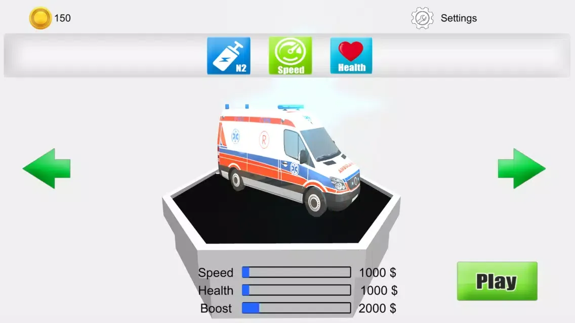 Ảnh chụp màn hình của Ambulance Highway Traffic Racer