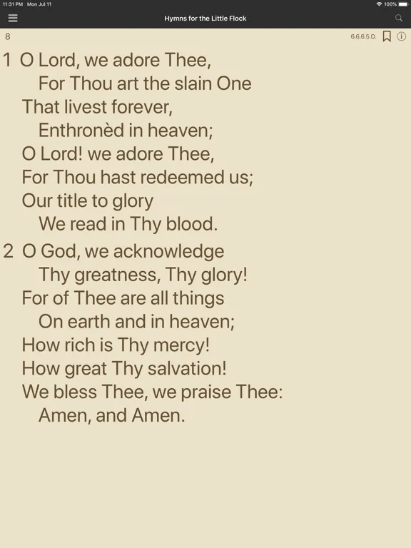 صور Hymns for the Little Flock iPad 