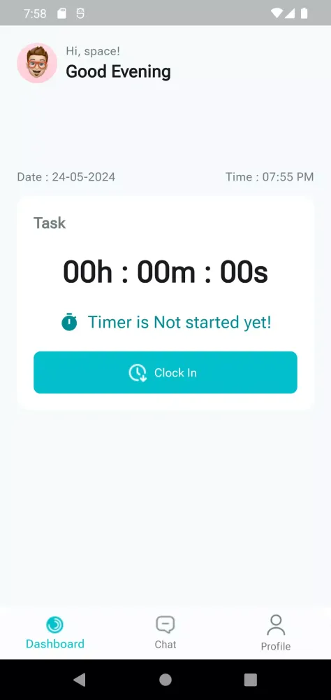 Zrzuty ekranu Time Track