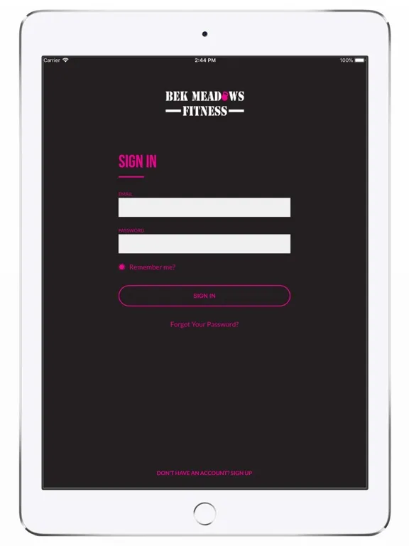 Bek Meadows Fitness iPad  Screenshots