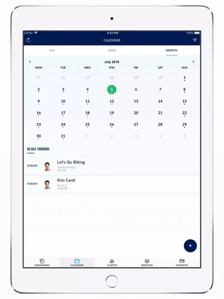 Ảnh chụp màn hình của Lionheart Fitness iPad 