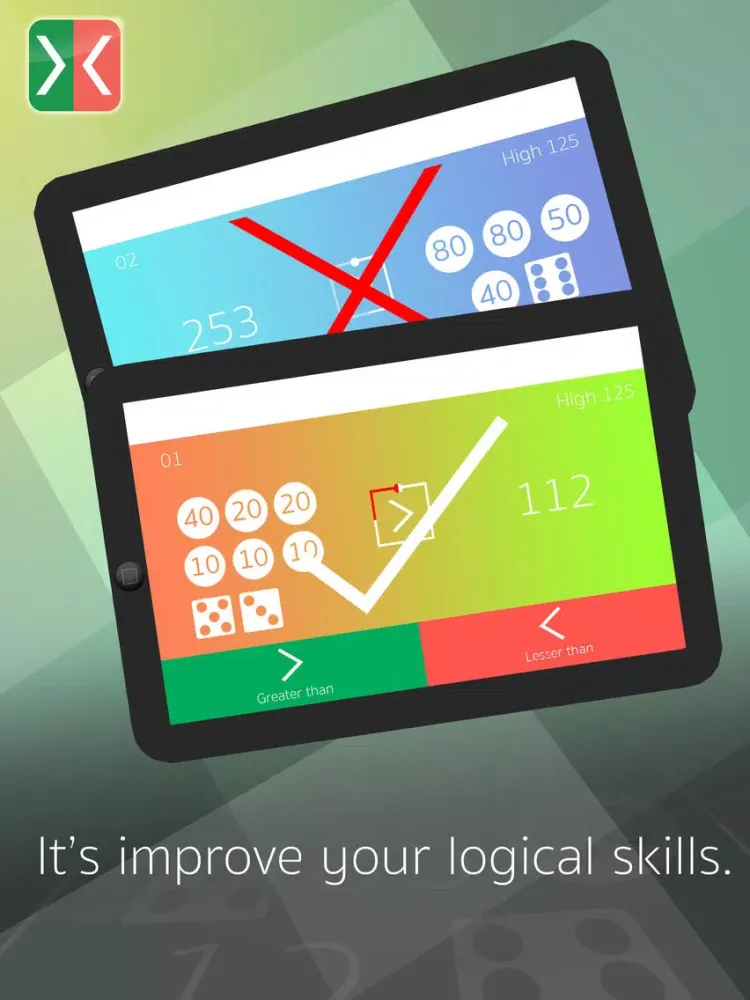 Capturas de tela do greater or lesser iPad 