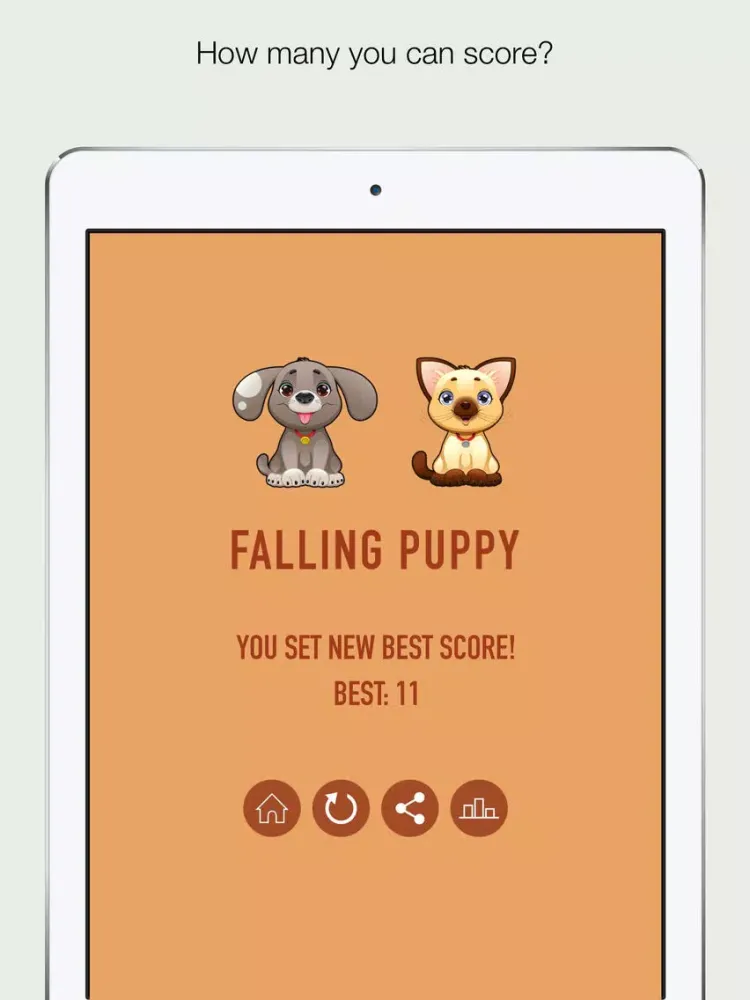 Falling Puppy iPad  Screenshots