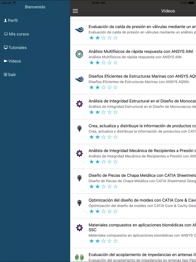 Скриншоты MESCAL iPad 