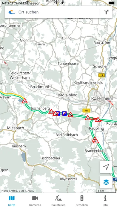 Zrzuty ekranu BayernInfo Maps