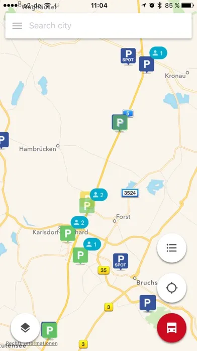 Tangkapan skrin Truck Parking Europe