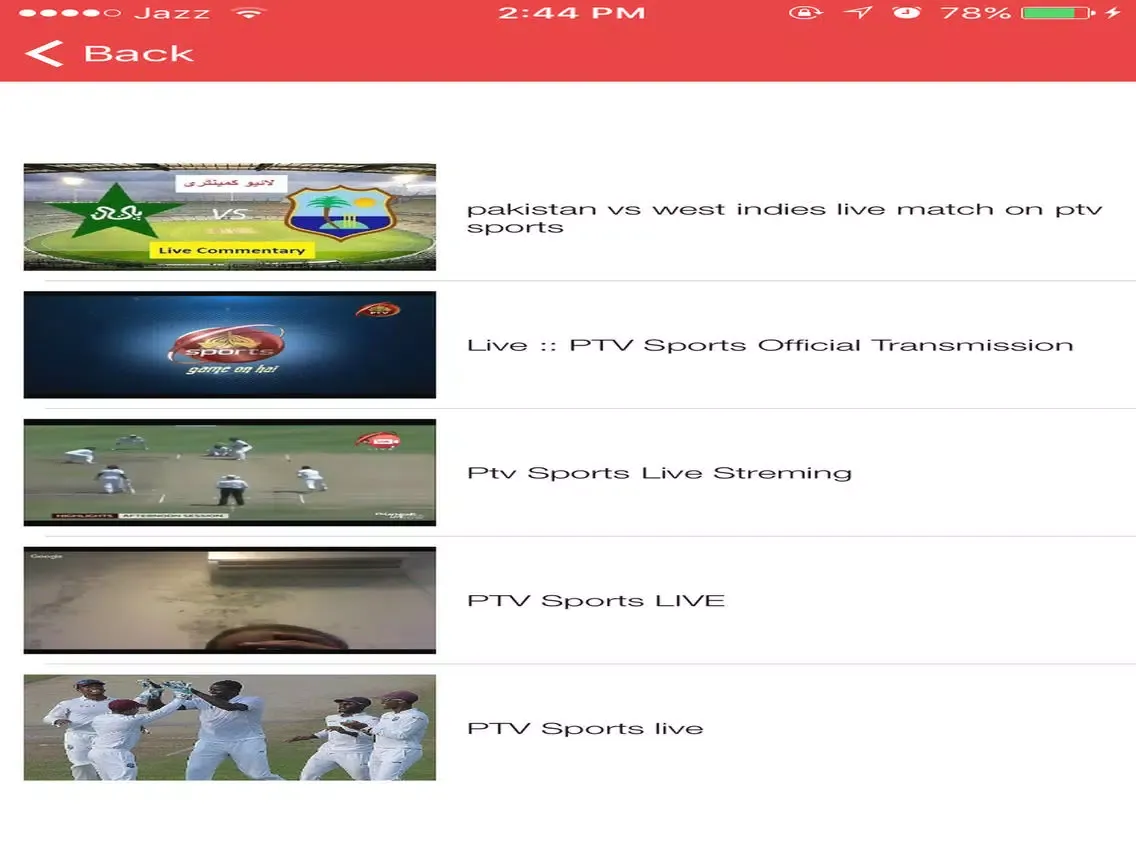 PTV Sports Live Streaming Matches iPad 应用截图