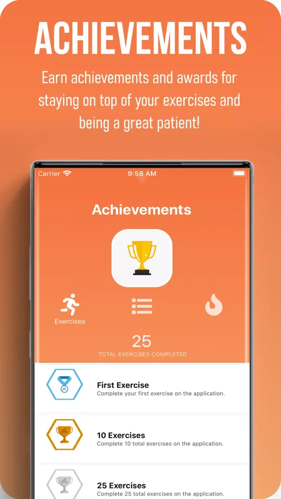 Tangkapan skrin Deliver Rehab Patient App
