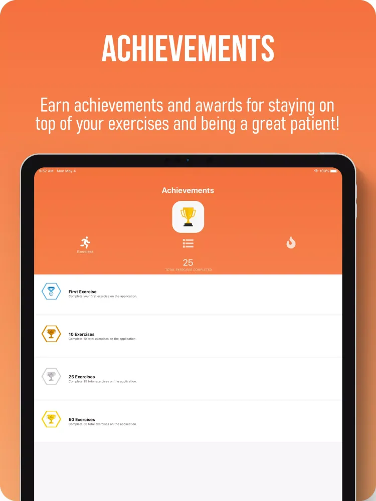 Tangkapan skrin Deliver Rehab Patient App