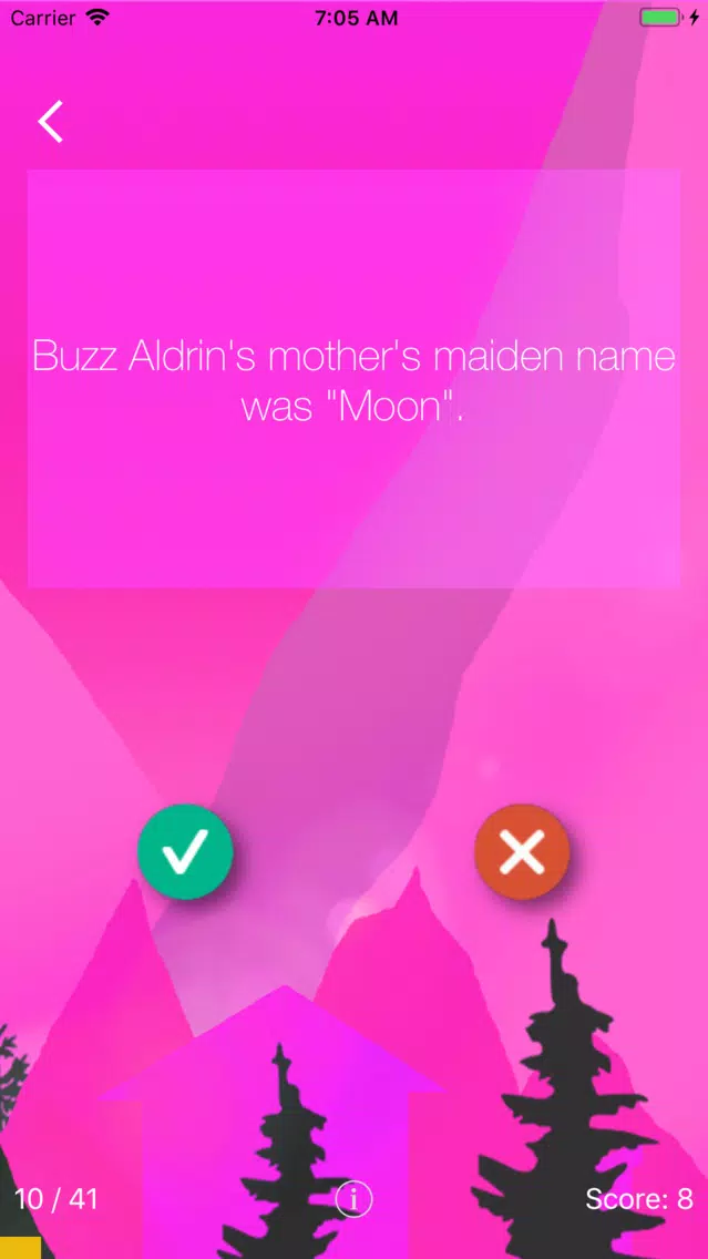 UC Quiz Screenshots
