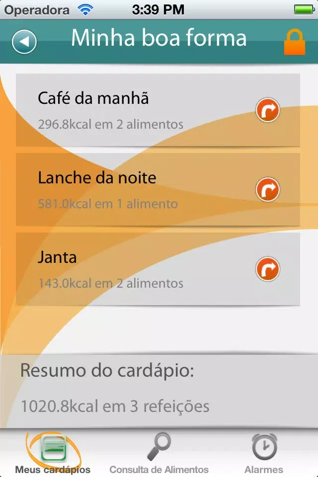 Zrzuty ekranu Meu Cardápio Free