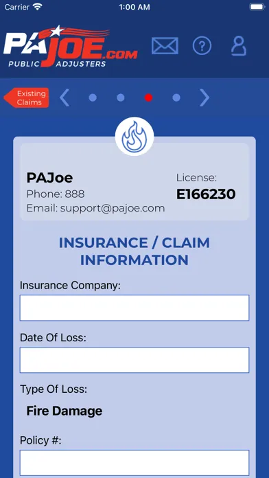 Captures d'écran de Public Adjuster
