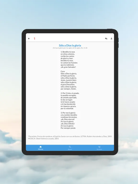 Himnario INPM Letra iPad  Screenshots
