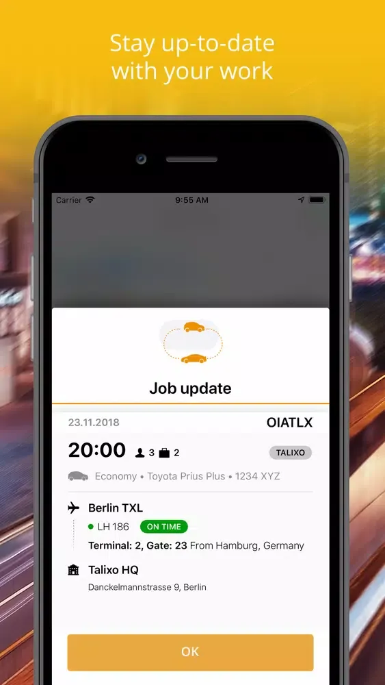 Скриншоты MyChauffeur Driver