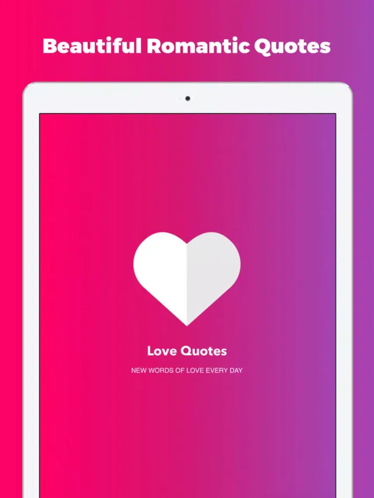 Cute Sexy Love Daily Quote App iPad 应用截图