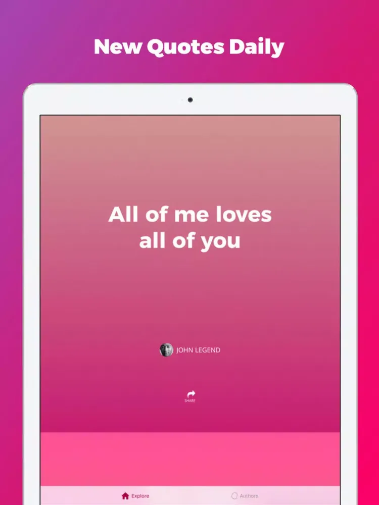 Cute Sexy Love Daily Quote App iPad 应用截图