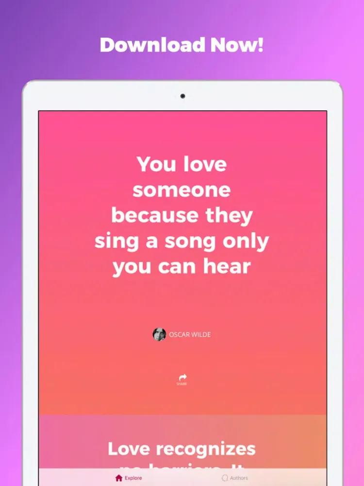 Cute Sexy Love Daily Quote App iPad 应用截图