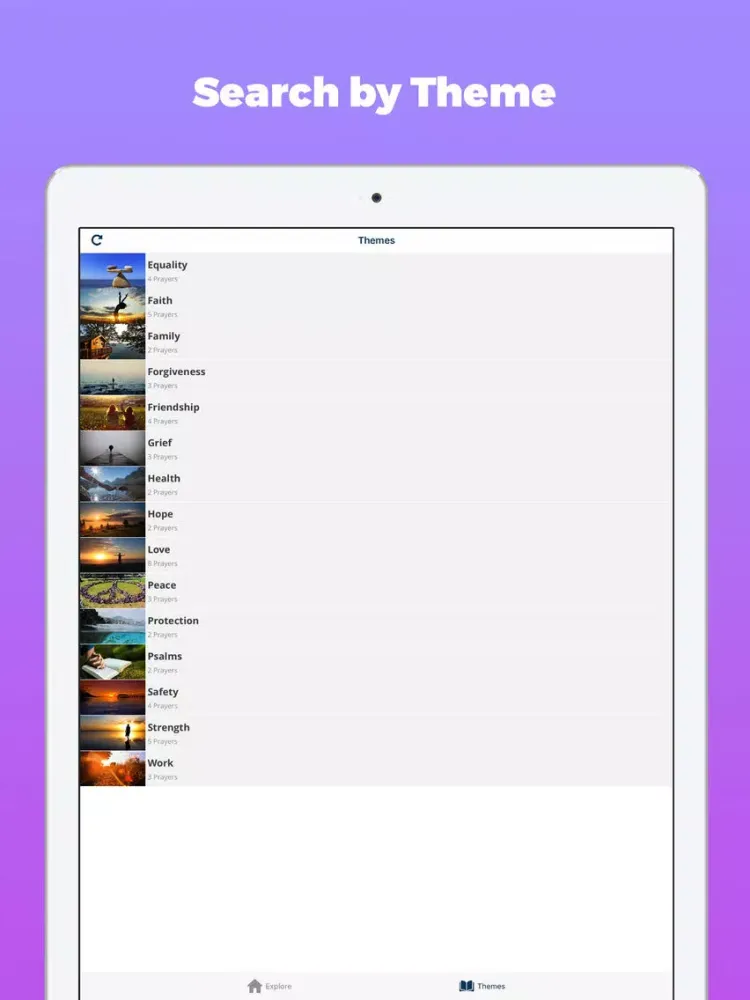 Ảnh chụp màn hình của Prayer Daily Devotional Verses iPad 