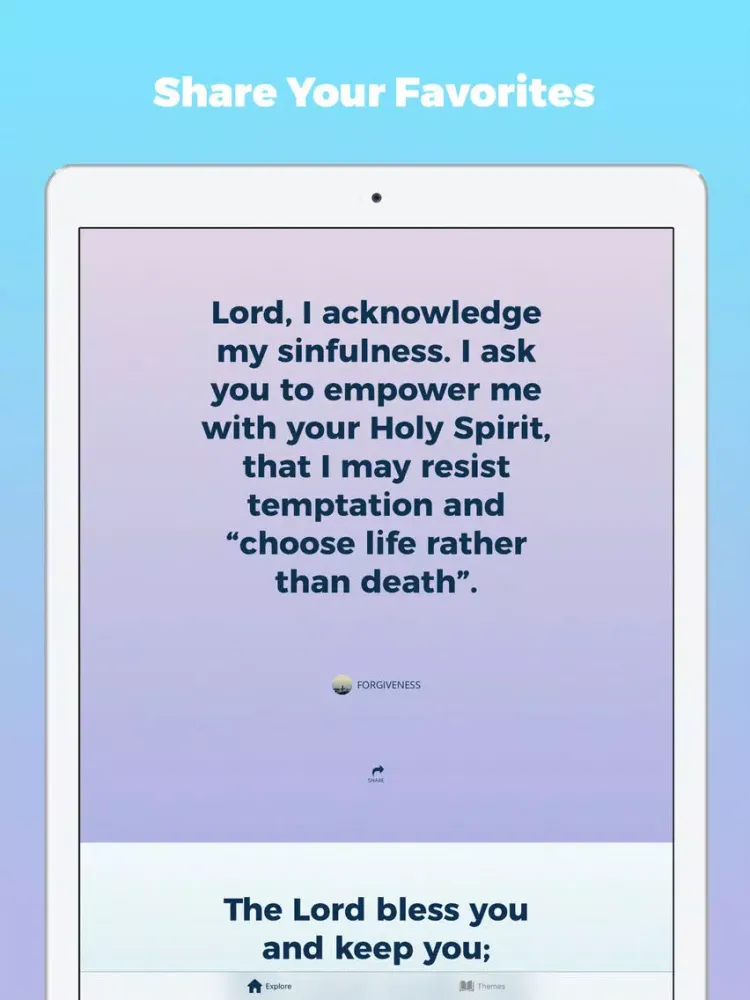 Ảnh chụp màn hình của Prayer Daily Devotional Verses iPad 