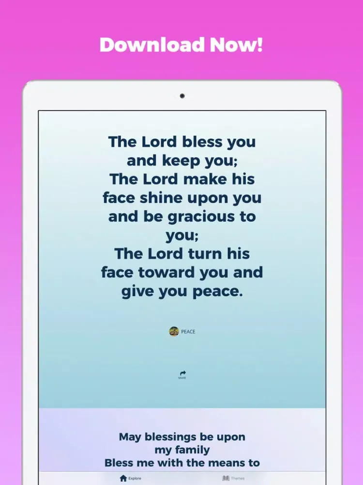 Ảnh chụp màn hình của Prayer Daily Devotional Verses iPad 
