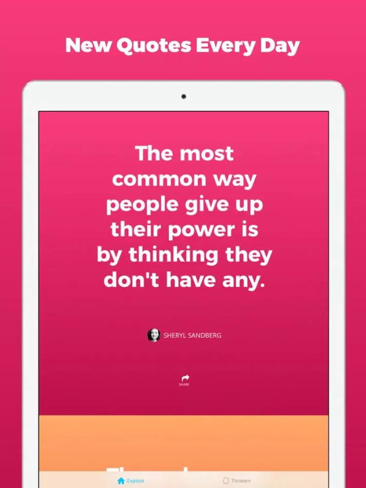 Zrzuty ekranu Quotes Quote of the Day iPad 