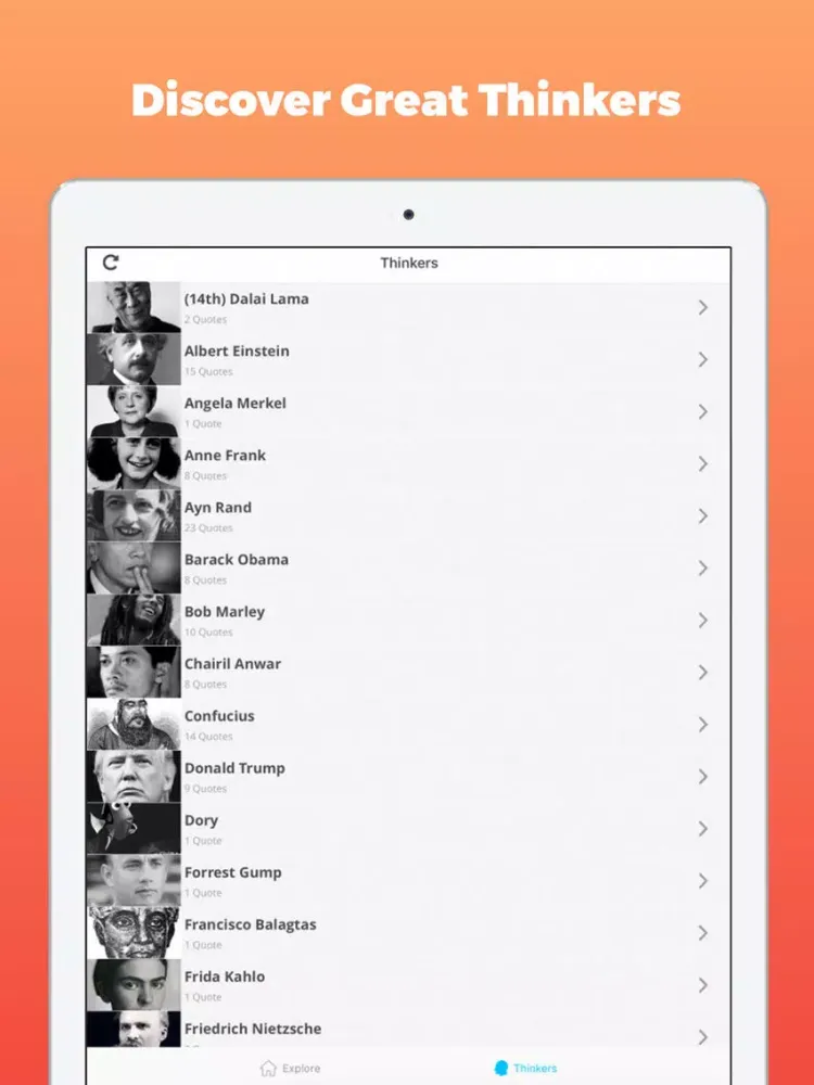 Zrzuty ekranu Quotes Quote of the Day iPad 