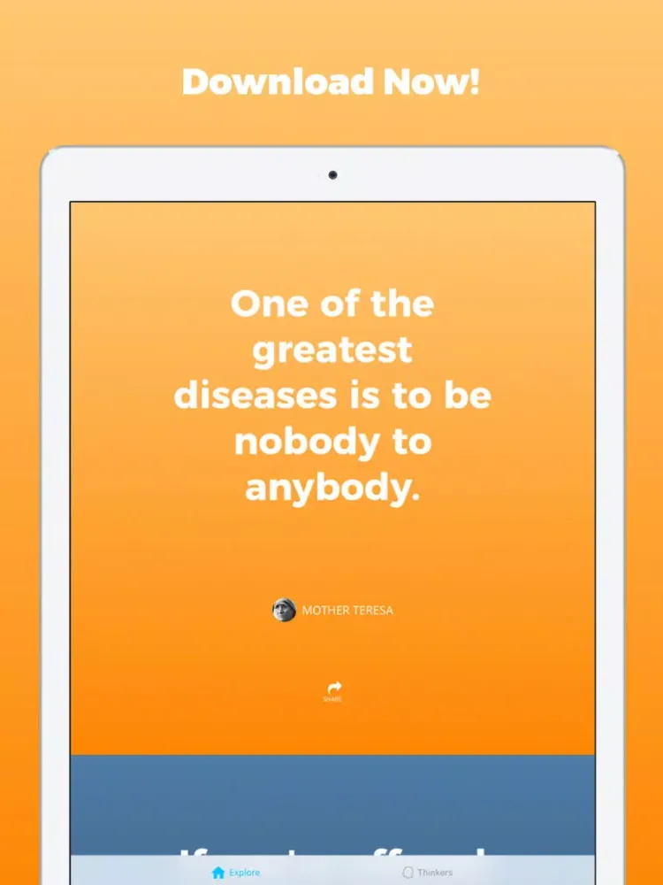 Zrzuty ekranu Quotes Quote of the Day iPad 